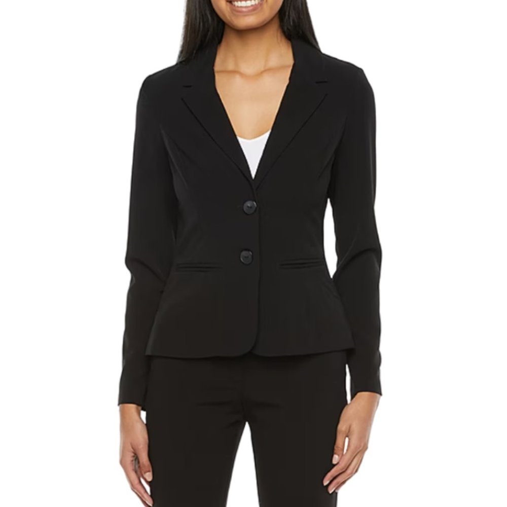Bcx Black Lightweight Two-Button Blazer - image 1